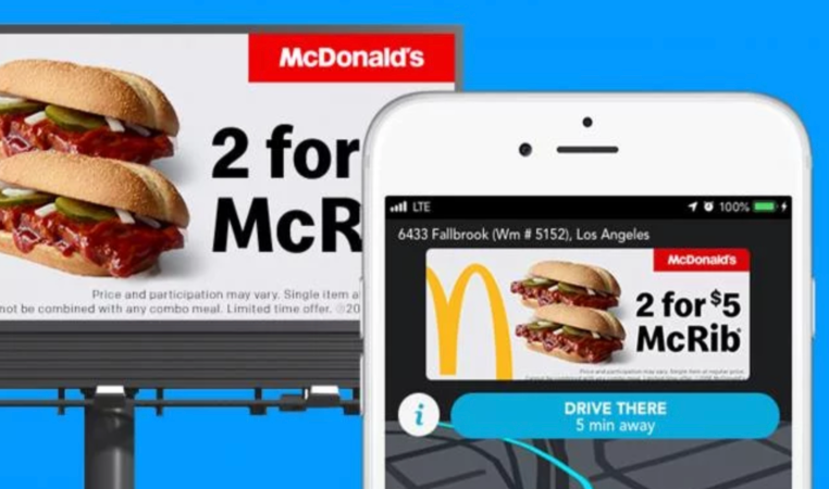 Waze and McDonald's Connect OOH, In-Car Ads with Geofencing ...